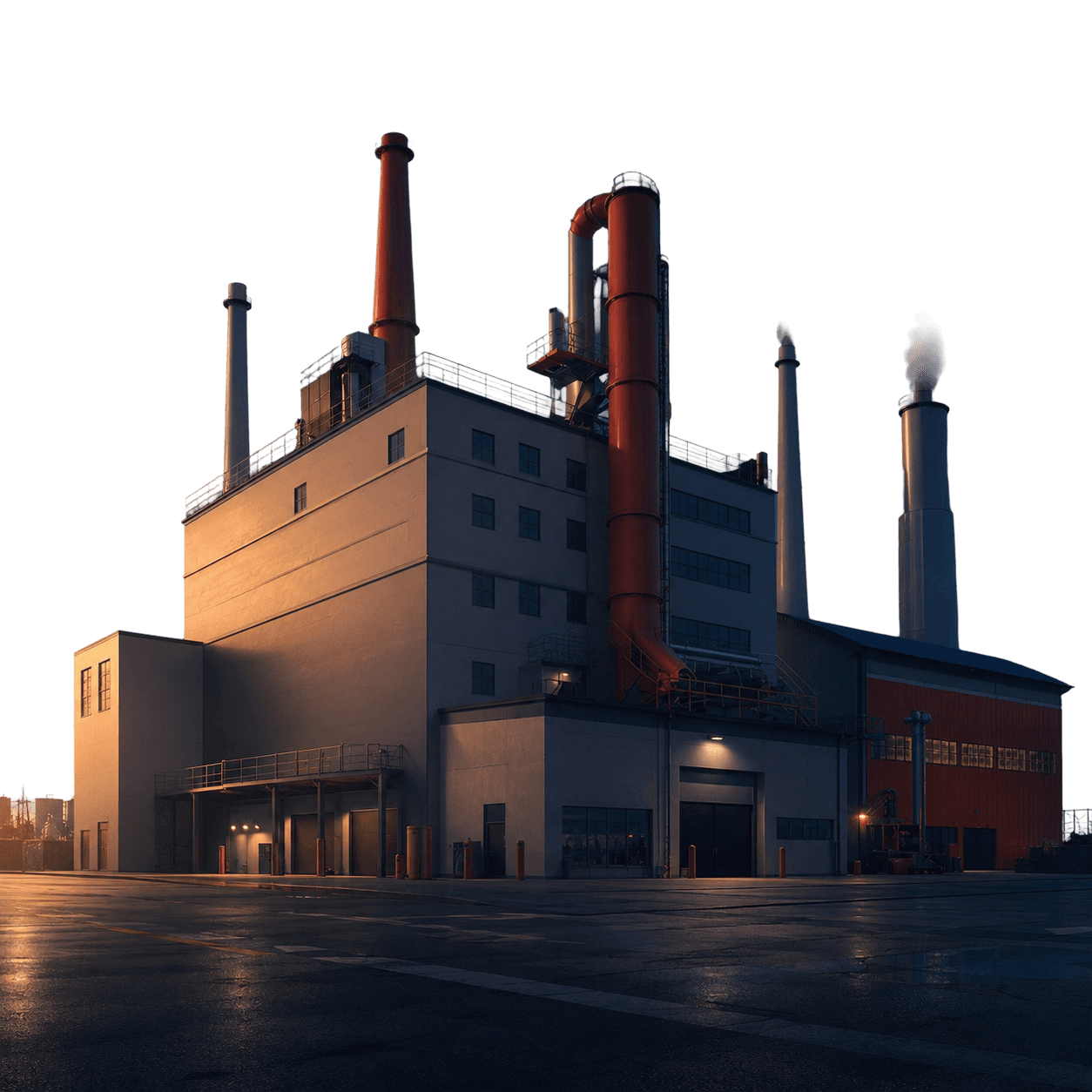 Manufacturing isometric illustration