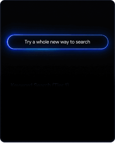 Keyword search across indexed footage
